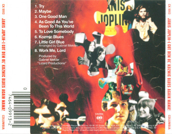 I Got Dem Ol' Kozmic Blues Again Mama! (CD) | Near Mint (NM) Near Mint (NM)