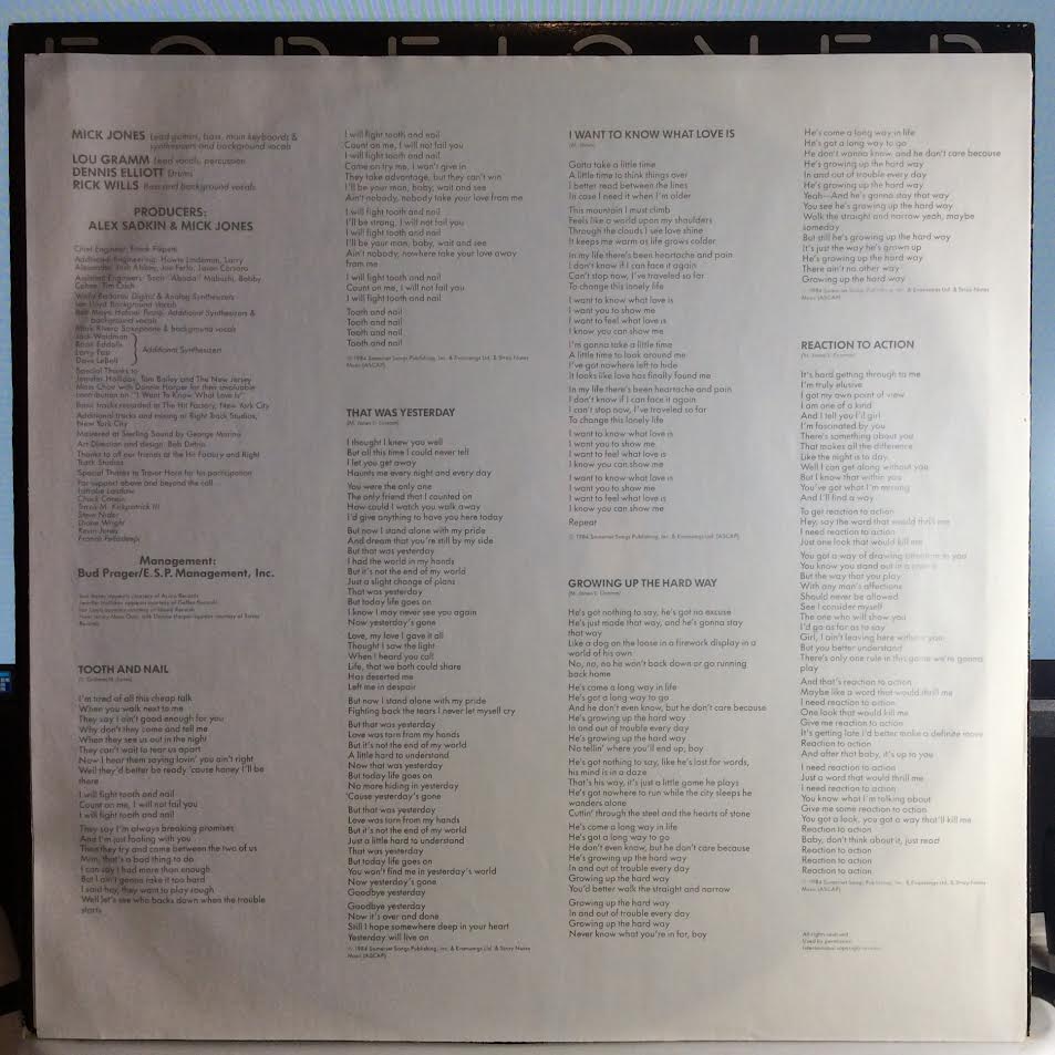 Foreigner - Agent Provocateur (VINYL) | Near Mint (NM) Near Mint (NM)