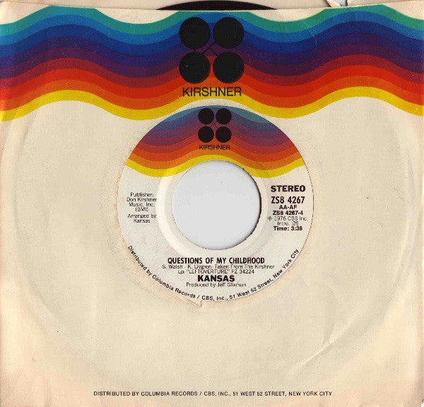 Kansas (2) - Carry On Wayward Son (7") | Near Mint (NM) Near Mint (NM)