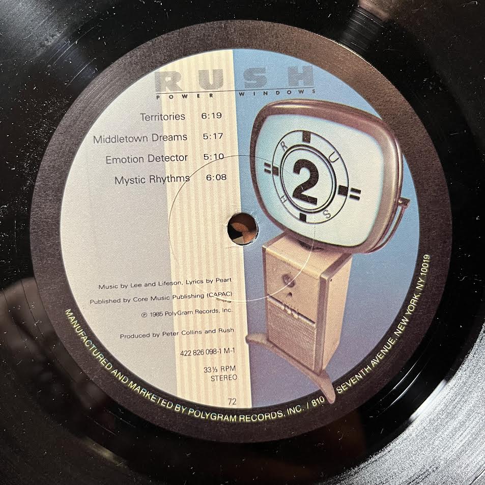 Rush - Power Windows (VINYL) | Near Mint (NM) Excellent (EX)