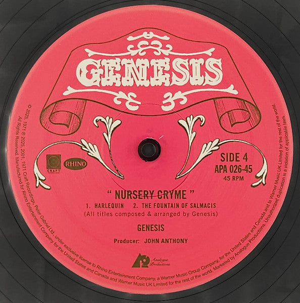 Genesis - Nursery Cryme (2xVINYL AUDIOPHILE) |