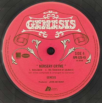 Genesis - Nursery Cryme (2xVINYL AUDIOPHILE) |