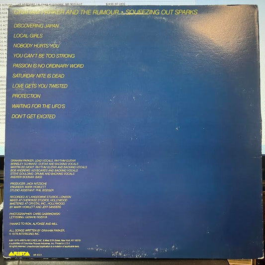 Graham Parker And The Rumour - Squeezing Out Sparks (VINYL) | Near Mint (NM) Excellent (EX)