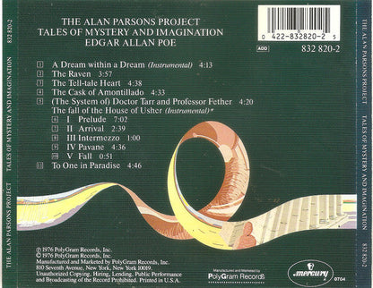 The Alan Parsons Project - Tales Of Mystery And Imagination (CD) | Near Mint (NM) Near Mint (NM)