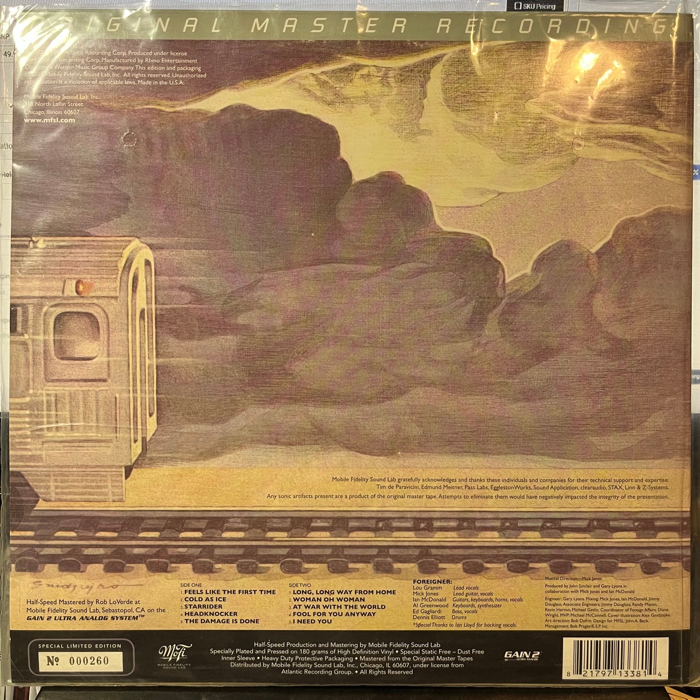 Foreigner (180 Gram Vinyl, Limited Edition) | Near Mint (NM or M-) Mint (M)