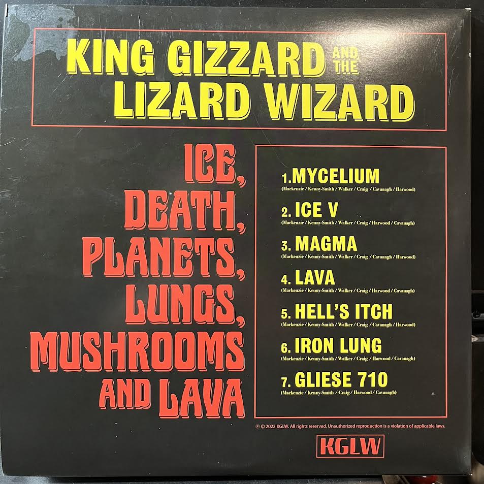 King Gizzard And The Lizard Wizard - Ice, Death, Planets, Lungs, Mushrooms And Lava (2xVINYL) | Near Mint (NM) Very Good Plus Plus (VG++)