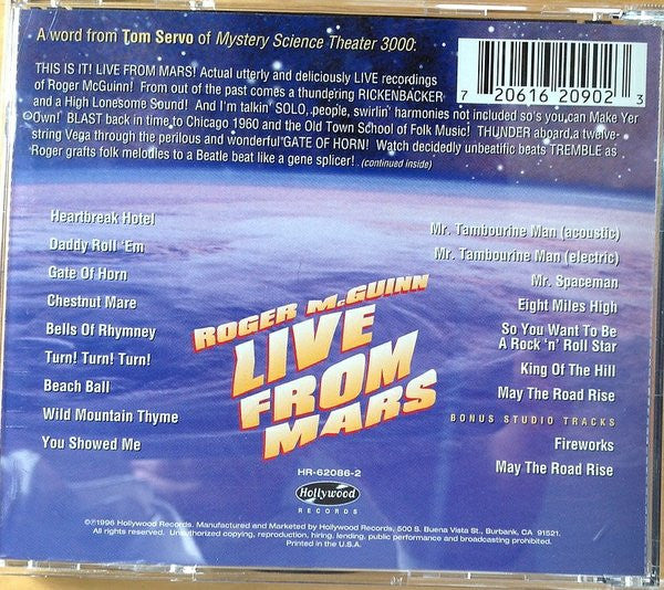 Live From Mars (CD) | Near Mint (NM or M-)