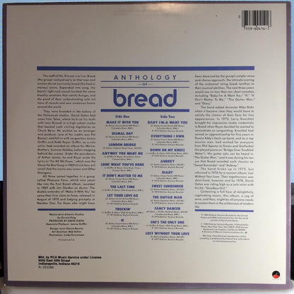 Bread - Anthology Of Bread (VINYL) | Near Mint (NM) Near Mint (NM)