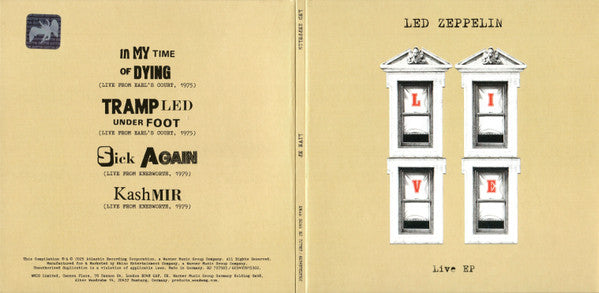 Led Zeppelin - Live EP (CD) | Near Mint (NM or M-)