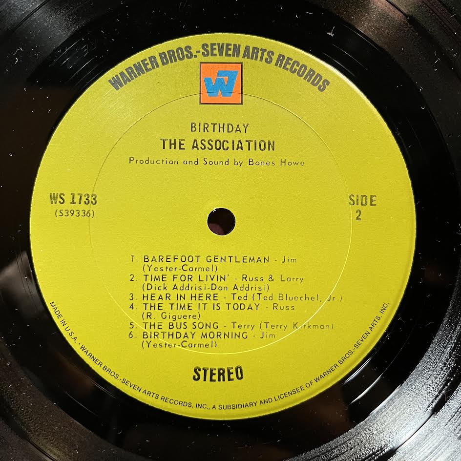 The Association (2) - Birthday (VINYL) | Near Mint (NM) Excellent (EX)