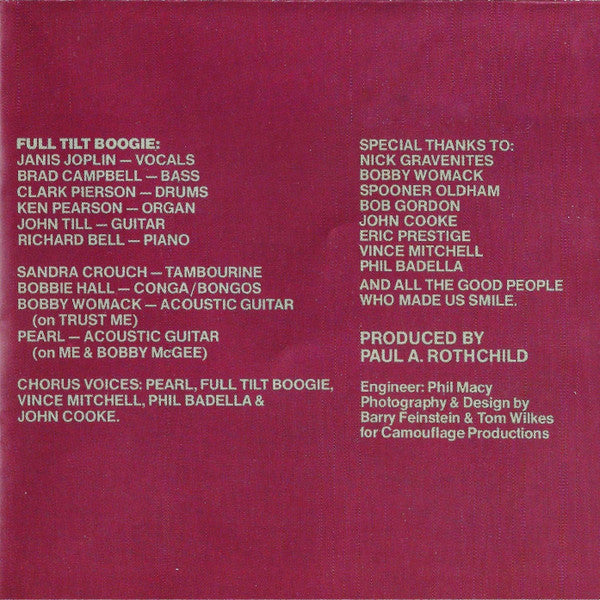 Pearl (CD) | Near Mint (NM) Near Mint (NM)