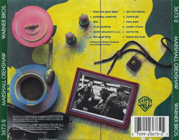 Marshall Crenshaw (CD) | Near Mint (NM) Near Mint (NM)