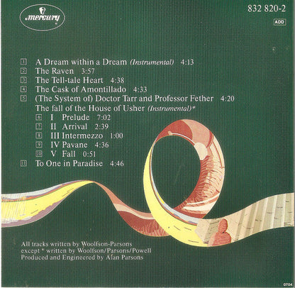The Alan Parsons Project - Tales Of Mystery And Imagination (CD) | Near Mint (NM) Near Mint (NM)