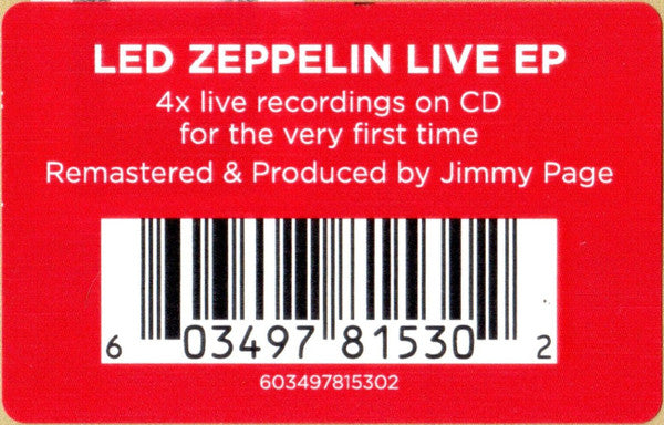 Led Zeppelin - Live EP (CD) | Near Mint (NM or M-)