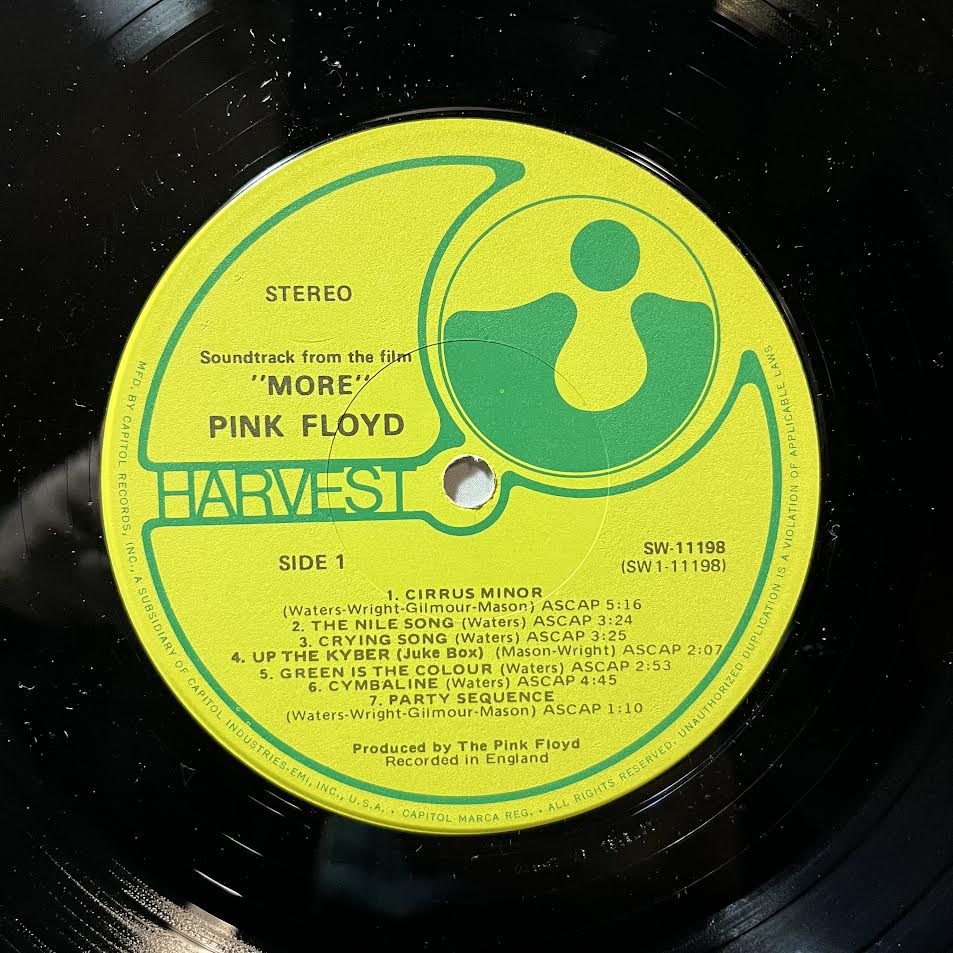 Pink Floyd - Original Motion Picture Soundtrack From The Film "More" (VINYL) | Near Mint (NM or M-) Excellent+ (EX+)