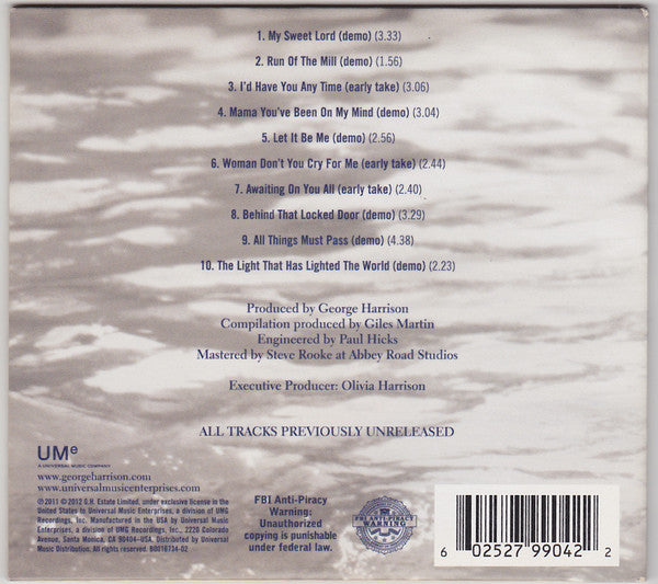 George Harrison - Early Takes Volume 1 (CD) | Near Mint (NM) Near Mint (NM)