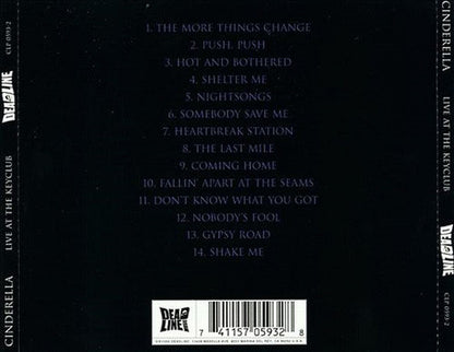 Cinderella (3) - Live At The Key Club (CD) | Near Mint (NM) Near Mint (NM)
