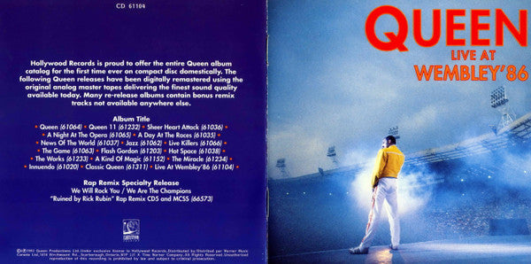 Queen - Live At Wembley '86 (2xCD) | Near Mint (NM) Excellent+ (EX+)