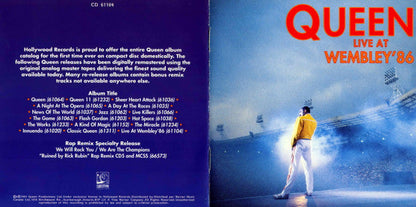 Queen - Live At Wembley '86 (2xCD) | Near Mint (NM) Excellent+ (EX+)