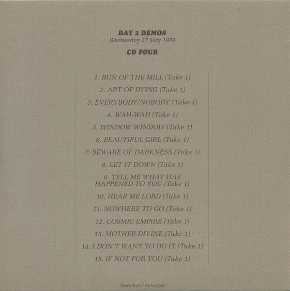 George Harrison - All Things Must Pass (50th Anniversary) (CD BOX SET) | Near Mint (NM) Near Mint (NM)