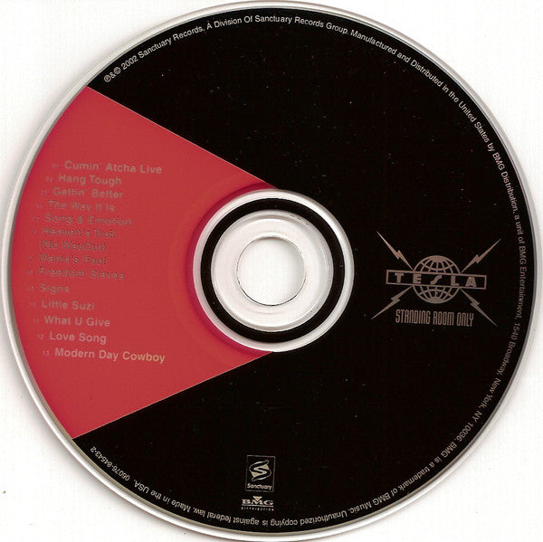 Tesla - Standing Room Only (CD) | Near Mint (NM or M-) Near Mint (NM)