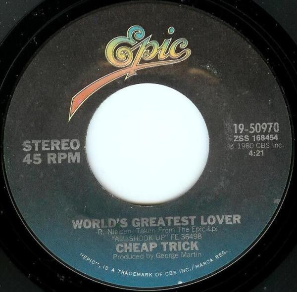 Cheap Trick - World's Greatest Lover (7") | Near Mint (NM or M-)
