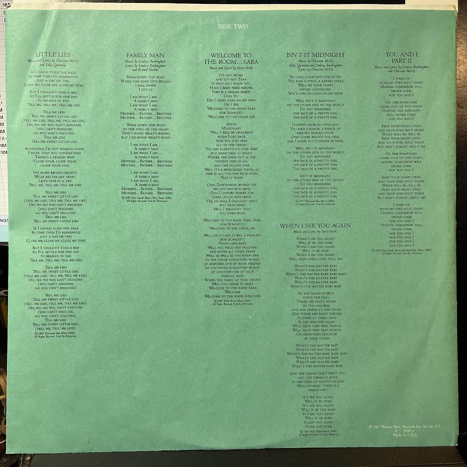 Fleetwood Mac - Tango In The Night (VINYL) | Near Mint (NM) Near Mint (NM)