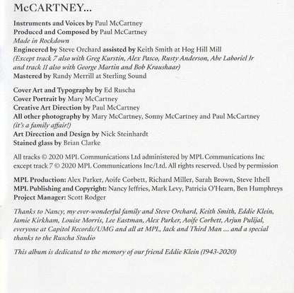 Paul McCartney - McCartney III (CD) | Near Mint (NM) Near Mint (NM)