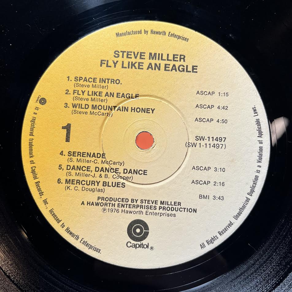 Steve Miller Band - Fly Like An Eagle (VINYL) | Near Mint (NM) Excellent+ (EX+)