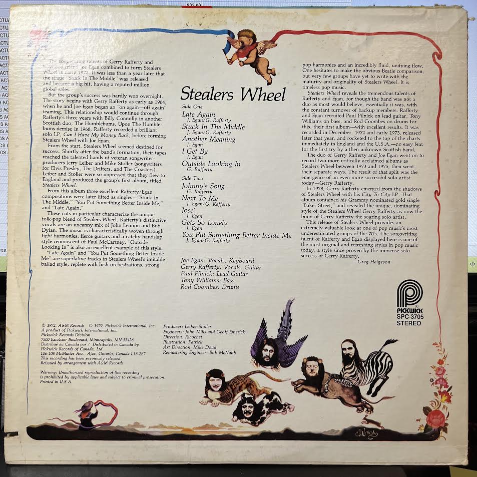 Stealers Wheel - Stealers Wheel (VINYL) | Near Mint (NM) Excellent+ (EX+)