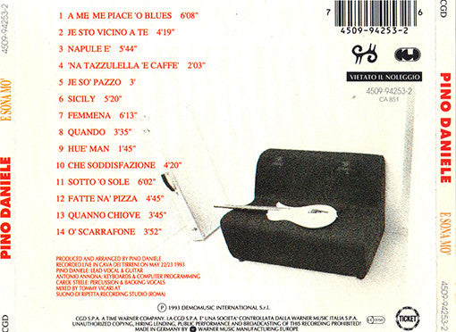 Pino Daniele - E Sona Mo' (CD) | Near Mint (NM or M-) Excellent (EX)