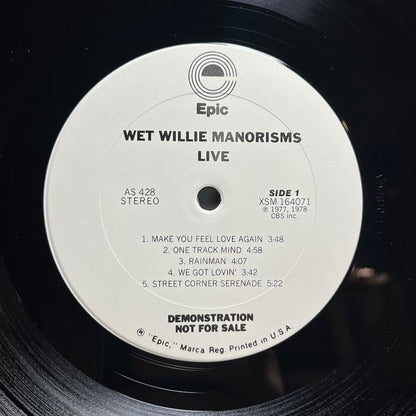 Wet Willie - Manorisms Live (VINYL) | Near Mint (NM) Very Good Plus (VG+)