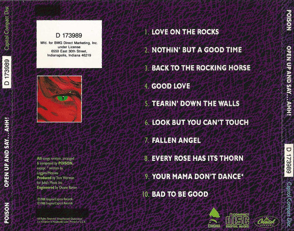Poison (3) - Open Up And Say....Ahh! (CD) | Near Mint (NM) Excellent (EX)