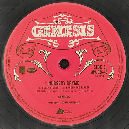 Genesis - Nursery Cryme (2xVINYL AUDIOPHILE) |