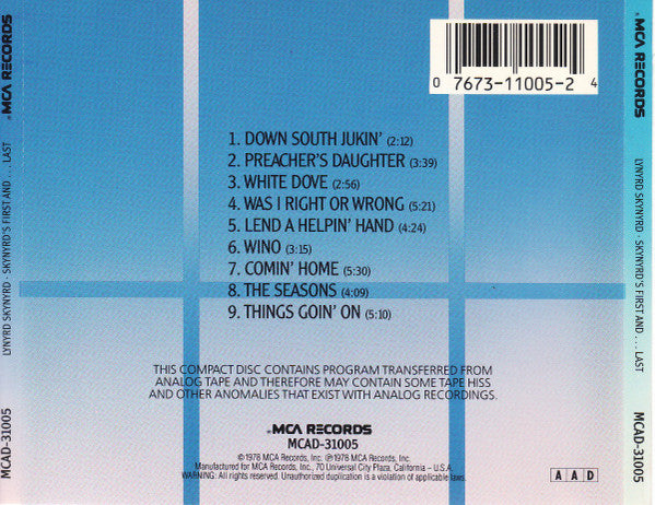Lynyrd Skynyrd - Skynyrd's First And... Last (CD) | Near Mint (NM) Near Mint (NM)