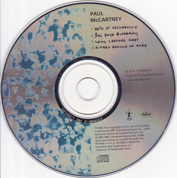Paul McCartney - Hope Of Deliverance (CD) | Near Mint (NM) Near Mint (NM)