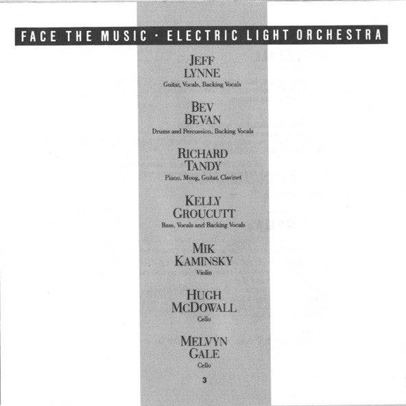 Electric Light Orchestra - Face The Music (CD) | Near Mint (NM) Near Mint (NM)