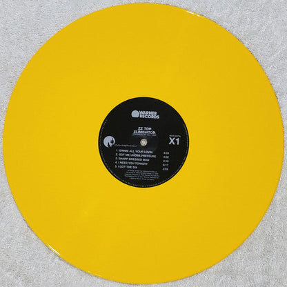 ZZ Top - Eliminator (YELLOW VINYL) | Near Mint (NM or M-) Near Mint (NM)