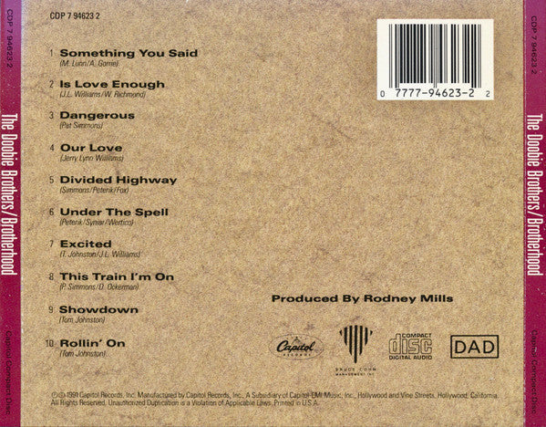 The Doobie Brothers - Brotherhood (CD) | Near Mint (NM or M-)