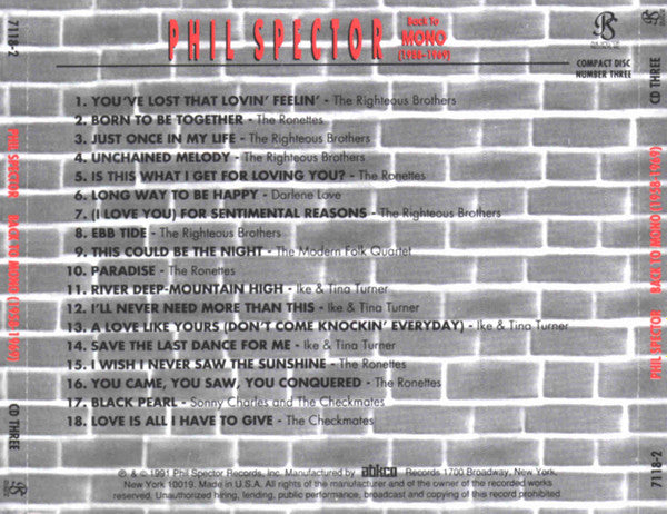 Back To Mono (1958-1969) (3xCD) | Near Mint (NM) Near Mint (NM)