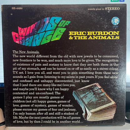 Eric Burdon & The Animals - Winds Of Change (VINYL) | Excellent+ (EX+) Excellent+ (EX+)
