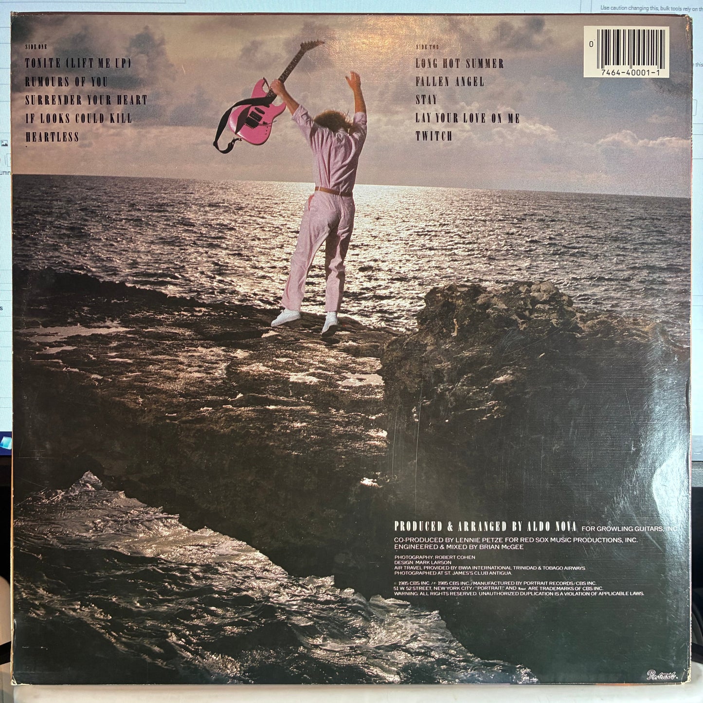 Aldo Nova - Twitch (VINYL) | Near Mint (NM or M-) Excellent (EX)