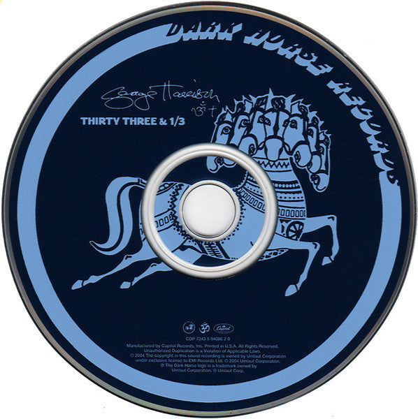 George Harrison - Thirty Three & 1/3 (CD) | Near Mint (NM or M-)