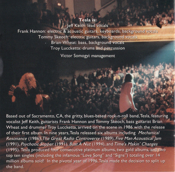 Tesla - Standing Room Only (CD) | Near Mint (NM or M-) Near Mint (NM)