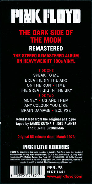 Pink Floyd - The Dark Side Of The Moon (VINYL) | Near Mint (NM or M-)