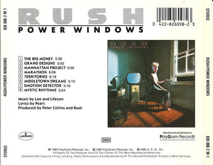 Power Windows (CD) | Near Mint (NM) Near Mint (NM)