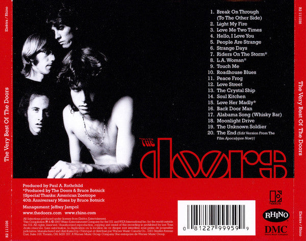 The Doors - The Very Best Of The Doors (CD CANADA) | Near Mint (NM) Near Mint (NM)