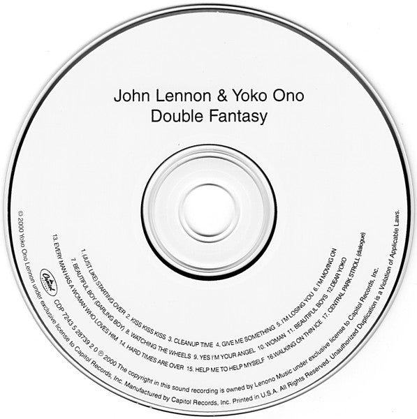 John Lennon & Yoko Ono - Double Fantasy (CD) | Near Mint (NM or M-)