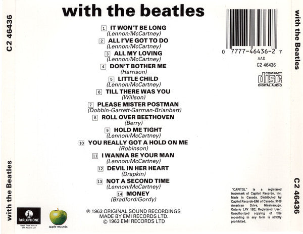The Beatles - With The Beatles (CD CANADA) | Near Mint (NM) Excellent (EX)