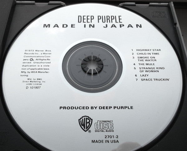 Deep Purple - Made In Japan (CD) | Near Mint (NM) Near Mint (NM)